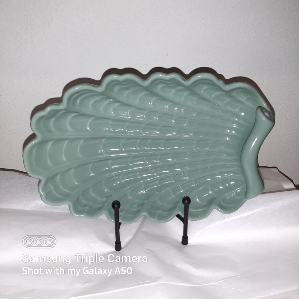 Vintage Art Pottery AbingdonUSA Dish Service Plate Relish Tray